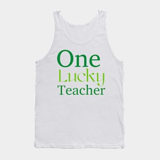 'One Lucky Teacher' St. Patrick's Day T-Shirt Tank Top